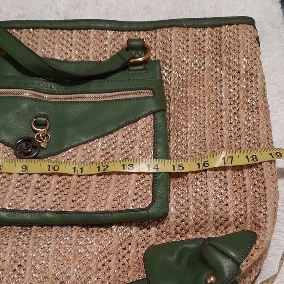 Juicy Couture Green and Tan Tote Bag - Picture 6 of 13